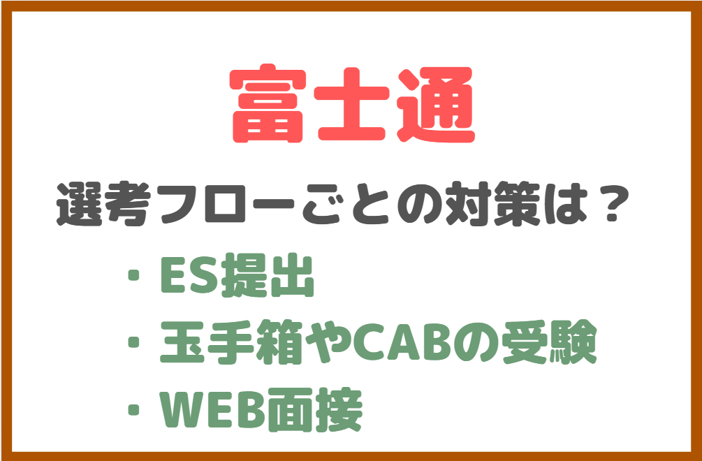 富士通のインターンの選考フローと対策方法