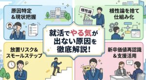 就活でやる気が出ない原因を徹底解説！やる気が出ないのは脳の仕組みのせい