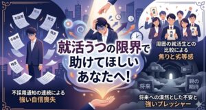 就活うつは甘えではありません。限界なら一度休み、企業からオファーが届く「逆求人サイト」を活用して、自分のペースで無理なく内定を目指しましょう。